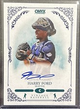 2022 Onyx Vintage Harry Ford  Prospect Autograph Card