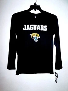 Jacksonville Jaguars BOYS Large (14-16) PERFORMANCE LONG SLEEVE TEE -Black - Picture 1 of 2