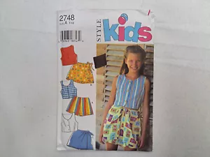 2818 STYLE Pattern Girls DRESS (Gathered Empire) SASH Szs 3 4 5 6 7 8 UNCUT FF - Picture 1 of 5