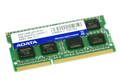 AM1U16BC4P2-B19H GENUINE ADATA LAPTOP  MEMORY 4GB DDR3 PC3-12800S (CA610) - Image 1 of 2