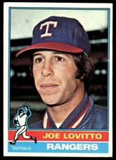 1976 TOPPS JOE LOVITTO TEXAS RANGERS #604