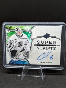 Cal Petersen 2022-23 Upper Deck SPx Super Scripts Autograph