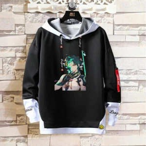 Genshin Impact Cosplay Game Kapuzen Sweatshirt Hoodie pullover Hooded Pulli Coat - Bild 1 von 2