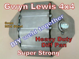 Land Rover Defender Discovery Weld on Diff Pan DIY Heavy Duty  ARB gwynlewis4x4 - Picture 1 of 12