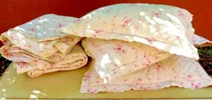 SIMPLEMENTE SHABBY CHIC RACHEL ASHWELL 2 EXTENSIONES/3 FUNDAS DE ALMOHADA ROSA FLORAL - Imagen 1 de 8
