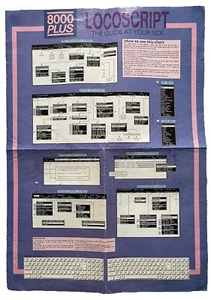 Locoscrpt 8000 Plus - Vintage Poster Guide. Amstrad PCW Computer Software - Picture 1 of 3