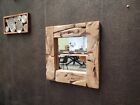 Spiegel Wandspiegel Teak Holz 50cm Wurzel Unikat Landhaus Bad Natur Badezimmer