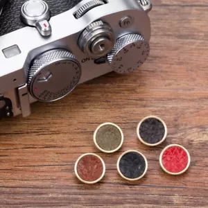 Real Leather Concave Release Shutter Button Leica M9 M10-p Fuji X-PRO2 X100F XT3 - Picture 1 of 12
