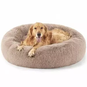 39.3in/47.2in Calming Dog Bed - Faux Fur, for Med - Large Dogs - Picture 1 of 11