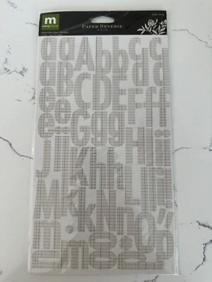 Making Memories Card stock Alpha Stickers Paper Reverie Noir 102PC Scrapbooking - Image 1 of 4