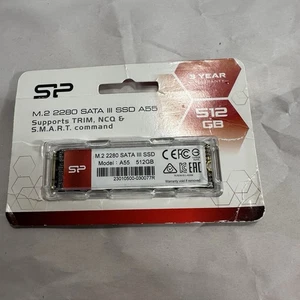 512GB A55 M.2 SSD SATA III Internal Solid State Drive 2280 | Silicon Power - Afbeelding 1 van 2