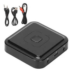 BT 5.0 Transmitter Receiver Hands Free Calls Noise Reduction Wireless Sound A CB - Afbeelding 1 van 24