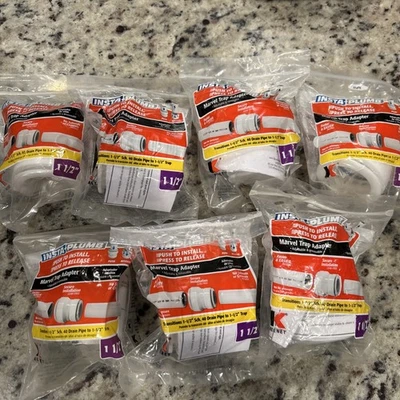 Adaptador de trampa Keeney Insta Plumb 1-1/2 Push to Connect 951pk (LOTE DE 7) Foto 1 de 2