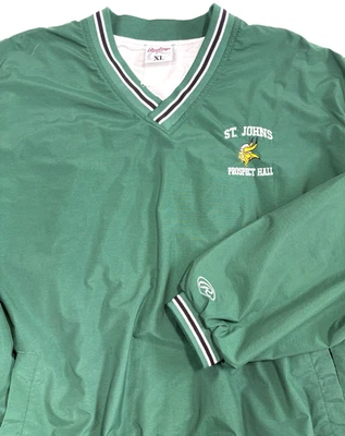 Pullover cortavientos de colección St Johns Prospect Hall Rawlings forrado de béisbol cuello en V Foto 1 de 4