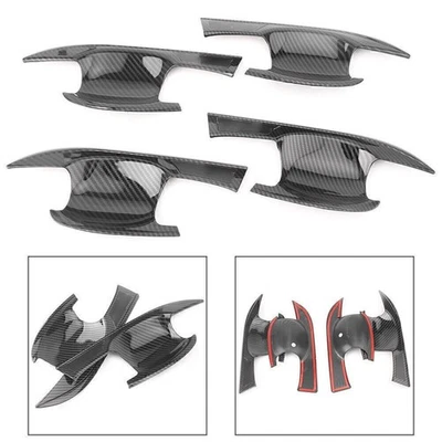 Revestimiento de tapa de manija de puerta estilo fibra de carbono para Mitsubishi Eclipse Cross 2018 - Imagen 1 de 4