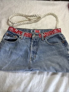 Bolso Bandolera Arizona Jean FLARE LEG Hecho a Mano Azul Denim - Imagen 1 de 4