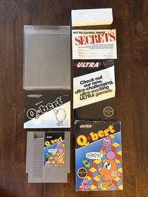 Q bert (Nintendo Entertainment System 1989) NES Complete CIB with Manual Tested 