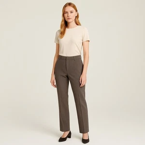 Banana Republic Women Brown Wool Straight Pants Size 4, 29.5" Inseam, Slacks - Picture 1 of 7