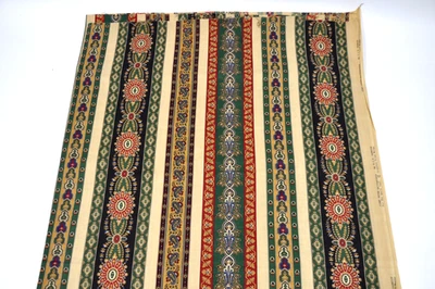 Rare Vintage Jinny Beyers Striped Border Quiltprint for V.I.P. fabric 2 Yards #2 - Image 1 of 2