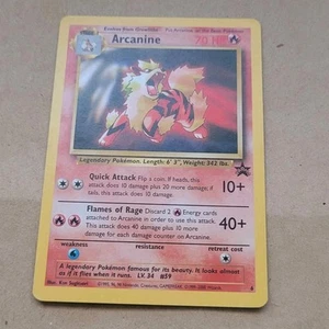 VINTAGE POKEMON BLACK STAR PROMO KARTE - #6 ARCANINE - RARE (WOTC) NM - Bild 1 von 2
