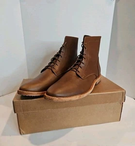 NISOLO MEN'S Size 10.5 M Brown Leather Dress Boot NIB - Picture 1 of 7