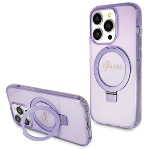 Case Guess GUHMP14LHRSGSU Apple iPhone 14 Pro Hartschale Ring Stand Script Glitt - Bild 1 von 8
