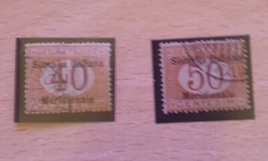 2 Francobolli Timbrati Somalia Italiana 1906. Segnatasse - Foto 1 di 3