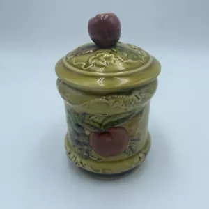 Lefton Esszimmer/Vintage Lefton Relish/Marmeladenglas 4127 tiefgold Glasur Obst - Bild 1 von 6