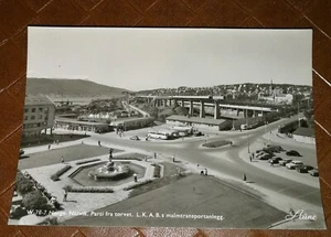 POSTCARD PHOTO Norge Norvege Narvik - Parti fra torvet. L. K. A. B. s malmtransp - Imagen 1 de 2