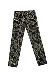 Gianni VERSACE Collection Leopard Cheetah Print Trouser Pants, Size 42 IT (US 6) - Picture 1 of 6
