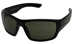 Gafas de sol Timberland negras para hombre envolventes rectangulares de plástico, lentes verdes TB7266. 1N - Imagen 1 de 12