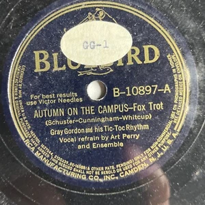 10" 78 RPM-Gray Gordon/Art Perry-Autumn on the Campus/Cuttin' the Class/B-10987 - Bild 1 von 4