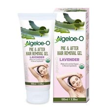 ALGELOE-O Gel Pre & After Hair Removal Lavender For Women 100ml Free Shipping US