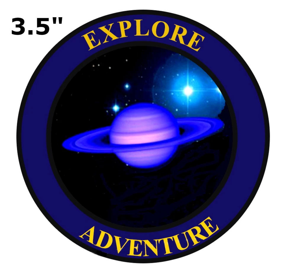 SATURN EXPLORE & ADVENTURE - Calcomanía adhesiva gráfica para parachoques ventana coche camión Foto 1 de 1