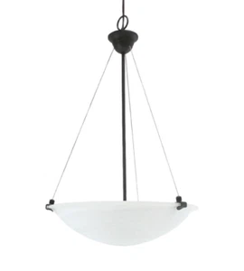ELP 20” Alabaster Glass 4 light Chandelier / Pendant Light 102148ORB - Picture 1 of 8