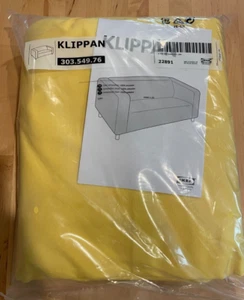 Original IKEA Klippan COVER for 2 seat sofa VISSLE YELLOW Loveseat SLIPCOVER new - Picture 1 of 3