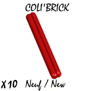 Lego 3705 - 10x Axe / Technic Axle 4 - Rouge / Red - Neuf - Imagen 1 de 1