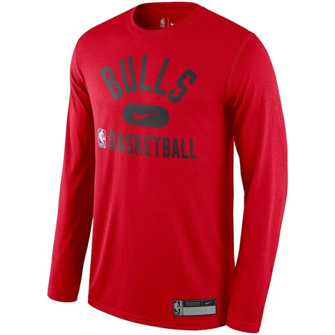 Chicago Bulls Nike On-Court Practice Legend Long Sleeve T-Shirt Men's NBA New Cover