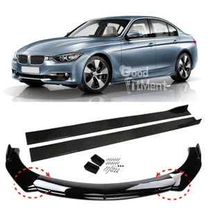 Spoiler anteriore lucido spoiler labbro + minigonne laterali per serie 3 F30 F31 E90 - Foto 1 di 21