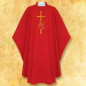 Casulla bordada "Espíritu Santo"  - Foto 1 di 5