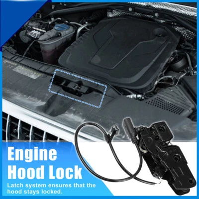 New Hood Latch Assembly Fit For Audi A4 A5 2010-2014 R8 2011-2015 RS5 2013-2015 - Изображение 1 из 4