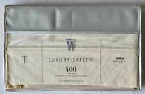 Wamsutta Ivory Luxury Sateen 100% Combed Pima Cotton Flat Sheet-400 TC - Picture 1 of 4