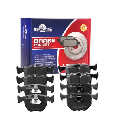 Front & Rear Disc Ceramic Brake Pads Fit For 1995 - 2005 BMW 740i 740iL M5 X5 - Image 1 of 4