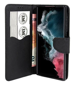 Funda plegable para Samsung Galaxy S25 PLUS ULTRA funda libro accesorios negra - Imagen 1 de 17