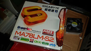 GIGABYTE MA78LM-S2 + AMD Athlon II 250e + 2x DDR II Crucial + Akasa FAN + Cables