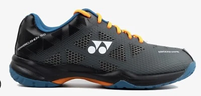 Yonex Feminino Power Cushion 50, Tamanho 7, Sapatos de Badminton, Cinza Escuro - Imagem 1 de 4