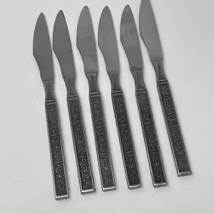 Stylecraft SYF10 Acciaio Inox 6 Coltelli da Pranzo Punta Quadrata Lucida Rotolo Giappone+ - Foto 1 di 11