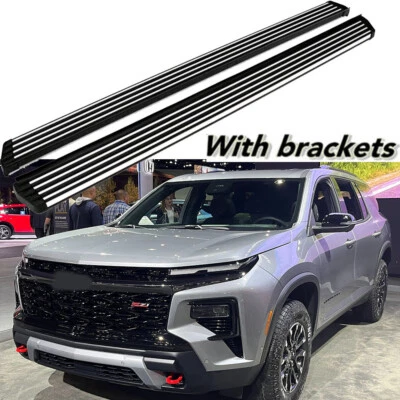 2Pcs running board Fits For Chevrolet Traverse 2024 2025 Side Steps nerf Bars - Image 1 of 4