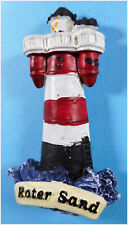 Magnet Leuchtturm Roter Sand 5,5 x 4 x 1,5 cm Stadt Figur Deko SRBG J111