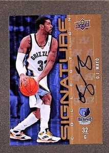 2009-10 Upper Deck Signature Collection Auto #61 OJ Mayo